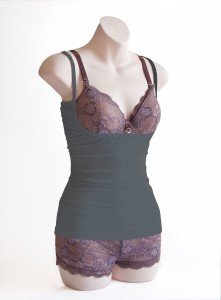 6. Charcoal Grey Mauve Bra