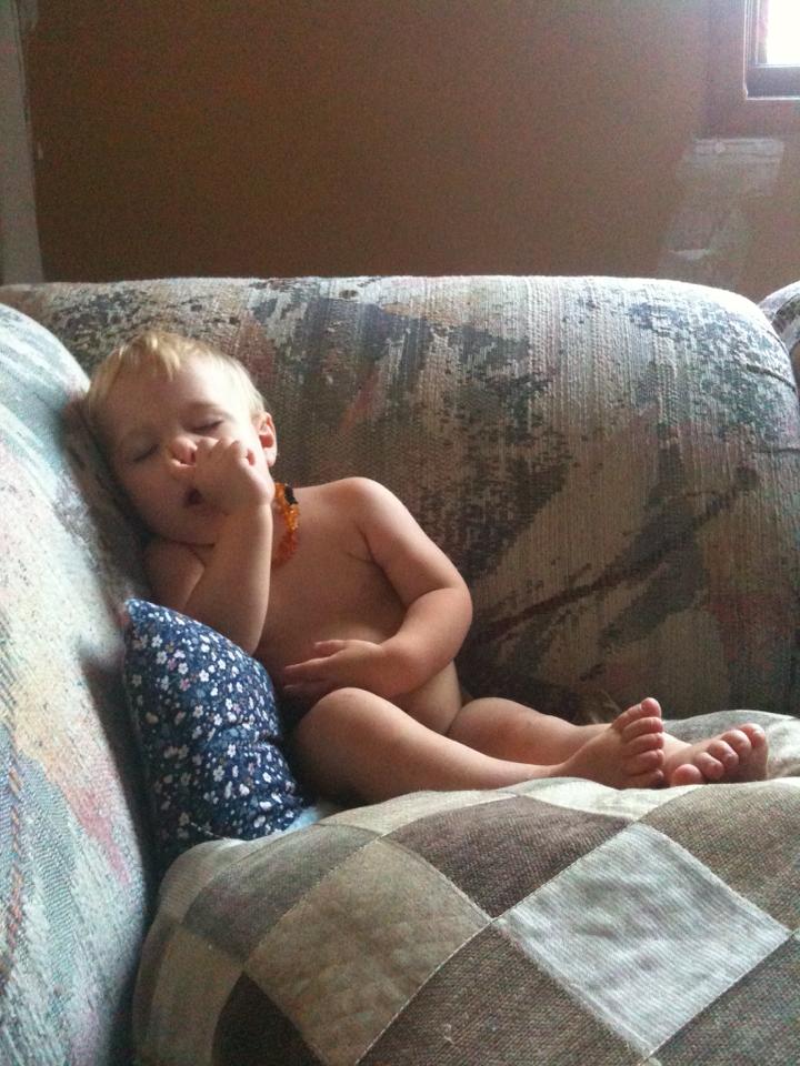 sleeping sitting nude