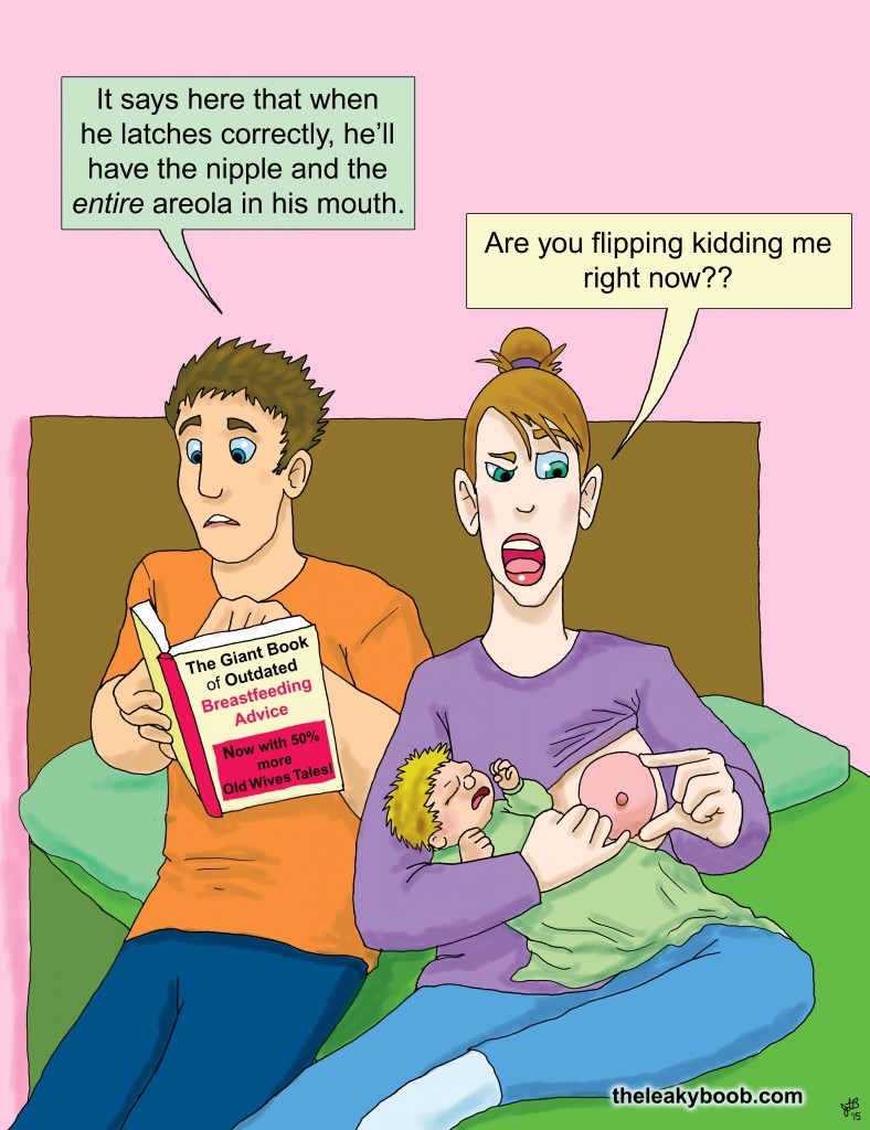 Breastfeeding latch have baby take whole areola