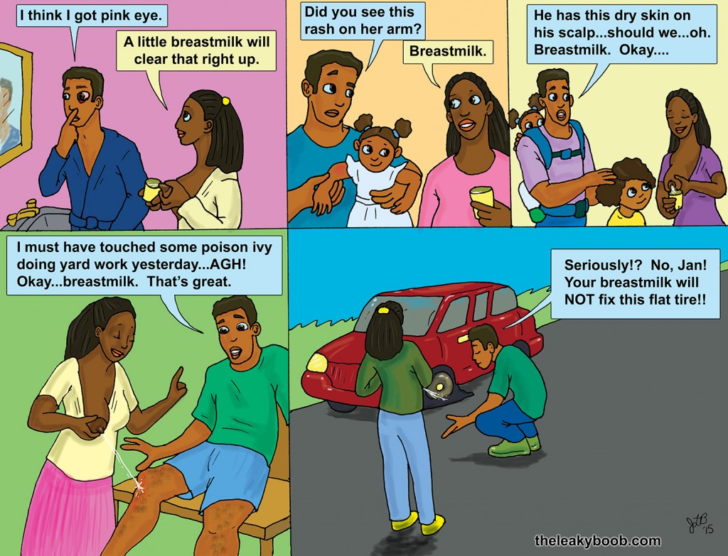 Breastmilk for pink eye