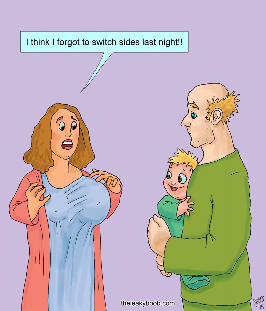 breastfeeding lopsided breasts